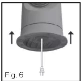 HONEYWELL HYF500 - ASEGURAR EL VENTILADOR DE TORRE A LA BASE - 4