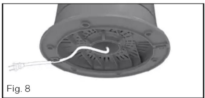 HONEYWELL HYF500 - ASEGURAR EL VENTILADOR DE TORRE A LA BASE - 6