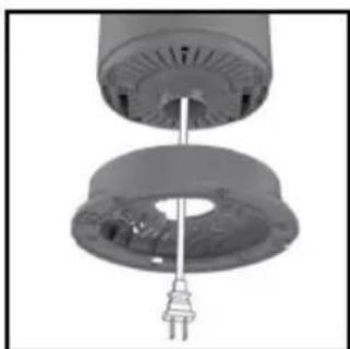 HONEYWELL HYF500 - SECURING THE TOWER FAN TO THE BASE - 3