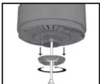 HONEYWELL HYF500 - SECURING THE TOWER FAN TO THE BASE - 2