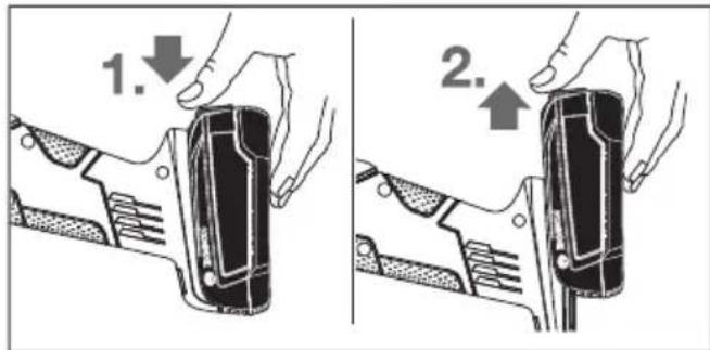 BOSCH AdvancedGrind 18 - Az akkumulátor kivetele - 1