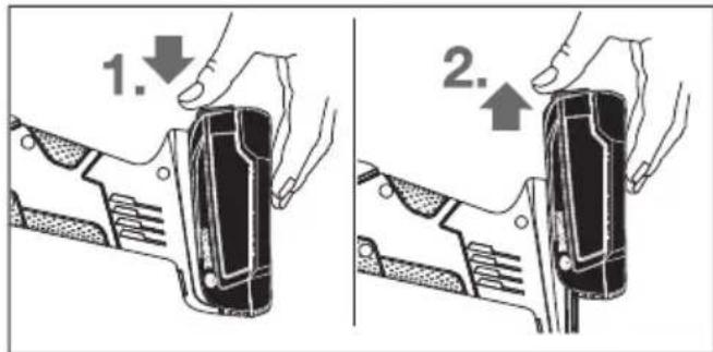 BOSCH AdvancedGrind 18 - Removing the battery - 1