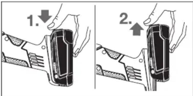 BOSCH AdvancedGrind 18 - Rimozione della batteria - 1
