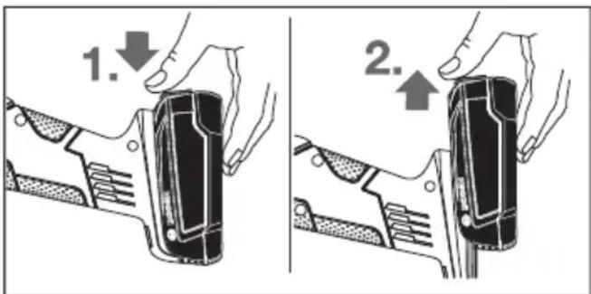 BOSCH AdvancedGrind 18 - Borttagning av batteri - 1