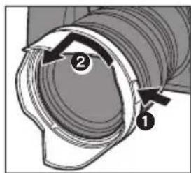 PANASONIC Lumix SX50 - Retrait d'un parasoleil - 3