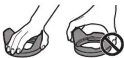 PANASONIC Lumix SX50 - Installazione del paraluce - 1