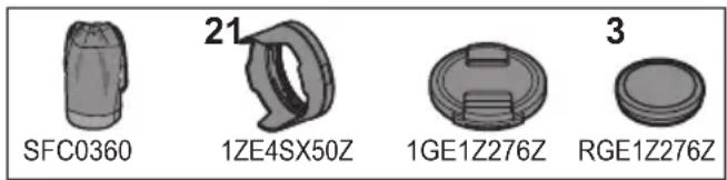 PANASONIC Lumix SX50 - Accessoires fournis - 1