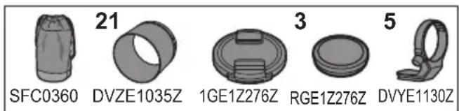 PANASONIC Lumix SR70200 - Принадлежности, входящие в комплект - 1