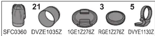 PANASONIC Lumix SR70200 - Beiliegendes Zubehör - 1