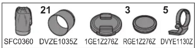 PANASONIC Lumix SR70200 - Supplied Accessories - 1