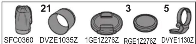 PANASONIC Lumix SR70200 - Accessori in dotazione - 1