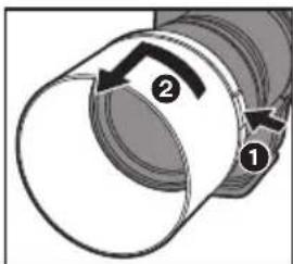 PANASONIC Lumix SR70200 - Aufsetzen des Objektivs - 3