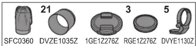 PANASONIC Lumix SR70200 - Accessoires fournis - 1