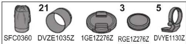 PANASONIC Lumix SR70200 - Accesorios suministrados - 1