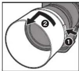 PANASONIC Lumix SR70200 - ■ Retrait d'un parasoleil - 1