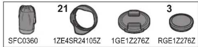 PANASONIC Lumix SR24105 - Accessoires fournis - 1