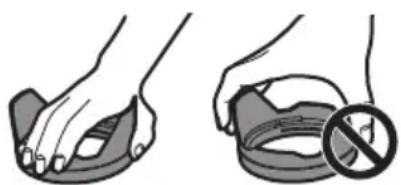 PANASONIC Lumix SR24105 - Fixation du parasoleil - 1