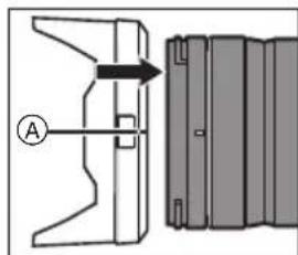 PANASONIC Lumix SR24105 - Removing the lens hood - 1