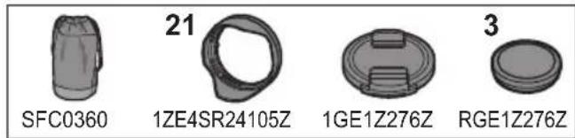 PANASONIC Lumix SR24105 - Beiliegendes Zubehör - 1