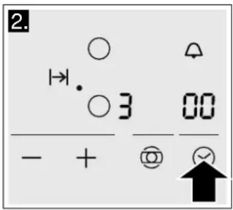 NEFF T18B42N2 - Setting the cooking time: - 1
