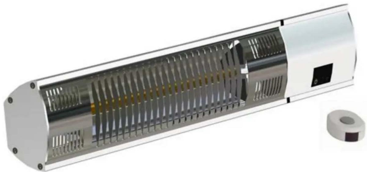 SunRed WMGT13S - WMGT13S – Wall-mounted Electric Patio Heater - 1