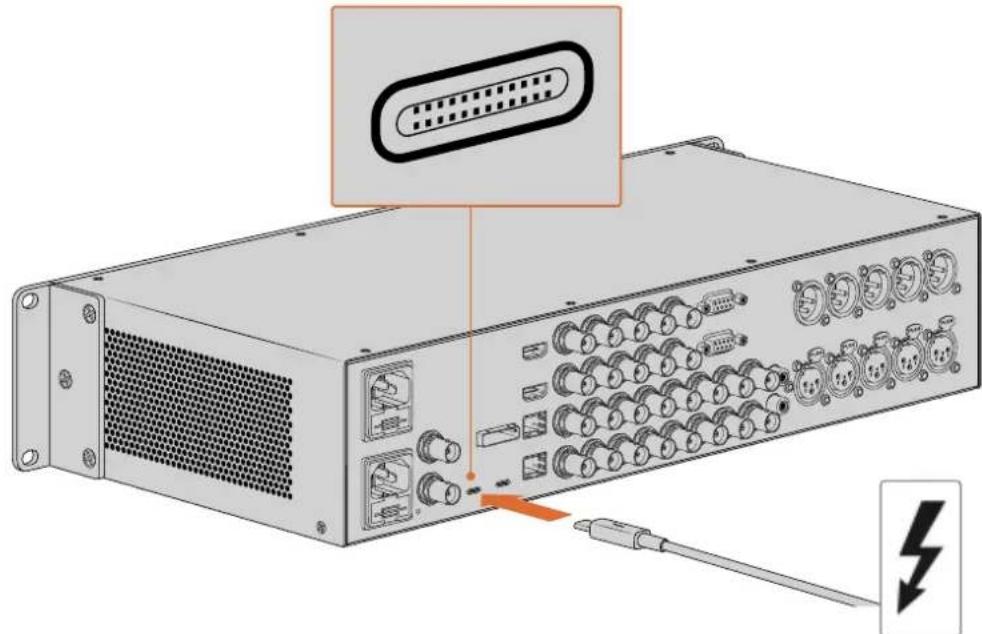 Blackmagic Design DeckLink 8K Pro - Thunderbolt Üzerinden Baglanma - 1