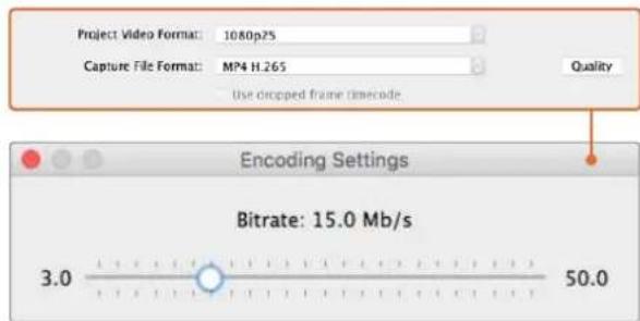 Blackmagic Design DeckLink 8K Pro - Ajuste de la velocidad de transferencia - 1