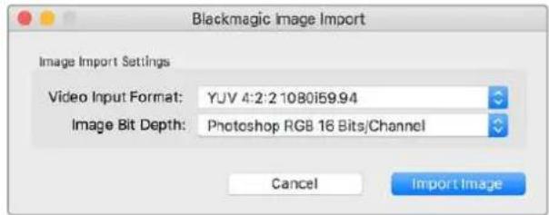 Blackmagic Design DeckLink 8K Pro - Importieren eines Bilds in Photoshop CC - 1