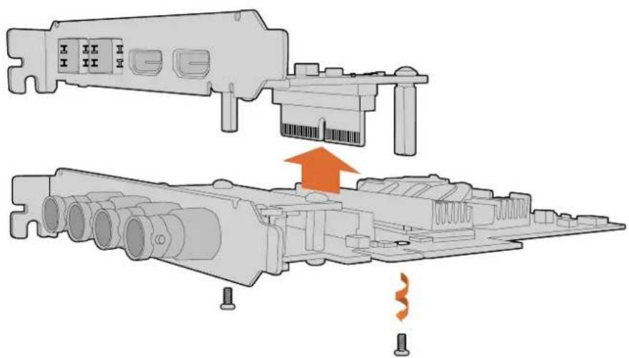 Blackmagic Design DeckLink 8K Pro - Mezzanine kartı geri takmak icin: - 1
