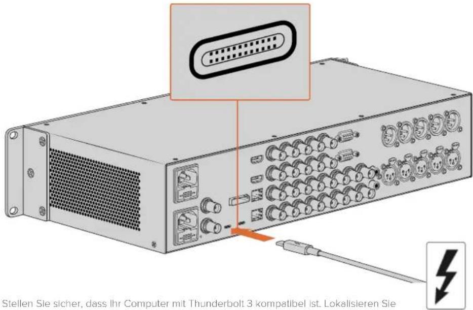 Blackmagic Design DeckLink 8K Pro - Anschließen via Thunderbolt - 1