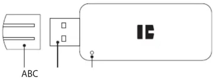 TrekStor i.Gear SSDStick Prime - Betjeningselementer og forbindelser - 1