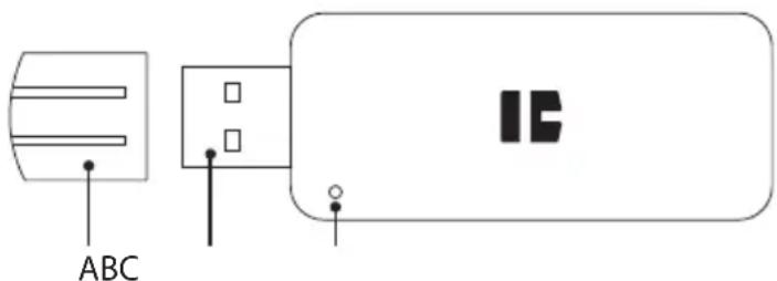 TrekStor i.Gear SSDStick Prime - Käyttoelementit ja liitännät - 1