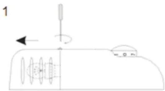 Everglades EVUD425 - De lamp vervangen - 1