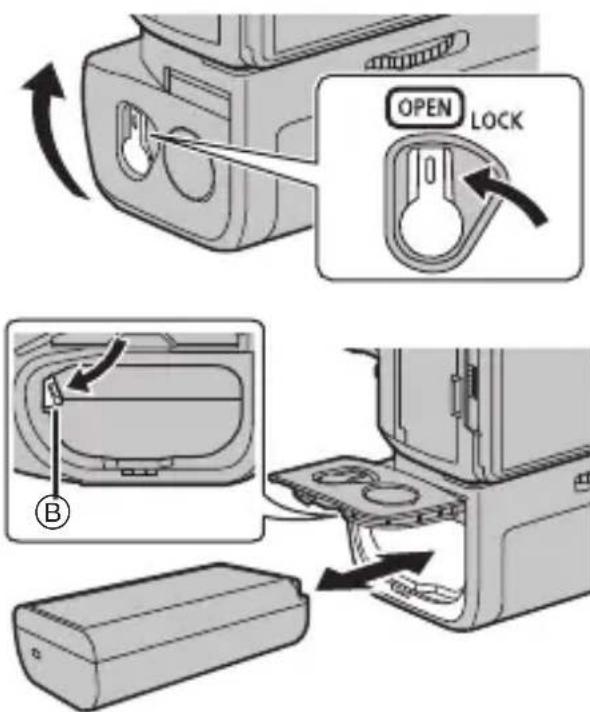 PANASONIC Lumix DMWBGS1 - Inserimento/Rimozione della batteria - 1