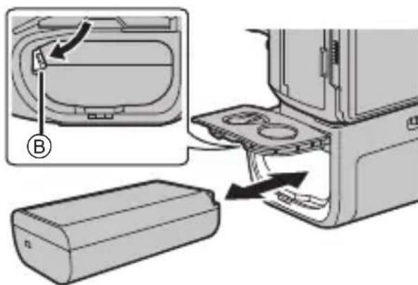 PANASONIC Lumix DMWBGS1 - Colocacion/Extracción de la bateria - 2
