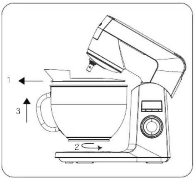 GRUNDIG KMP 8650 S - Uitmelen van de kom - 1