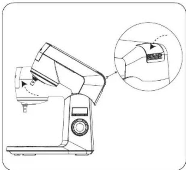 GRUNDIG KMP 8650 S - Lifting the upper body - 1