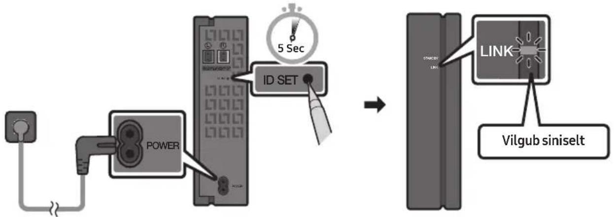 SAMSUNG HWR650 - SWA-8500S (müügil eraldi) -i ühendamine Soundbariga - 2