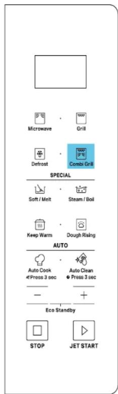 BAUKNECHT MW 254 SM - COMBI MICROWAVE + GRILL (COMBI MICRO-ONDES+GRIL) - 1