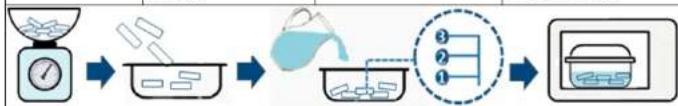BAUKNECHT MW 254 SM - Follow the process below (Example for pasta): - 1