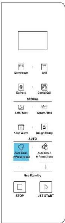BAUKNECHT MW 254 SM - MENUSAUTOCOOK(COTTURAAUTOMATICA) - 1
