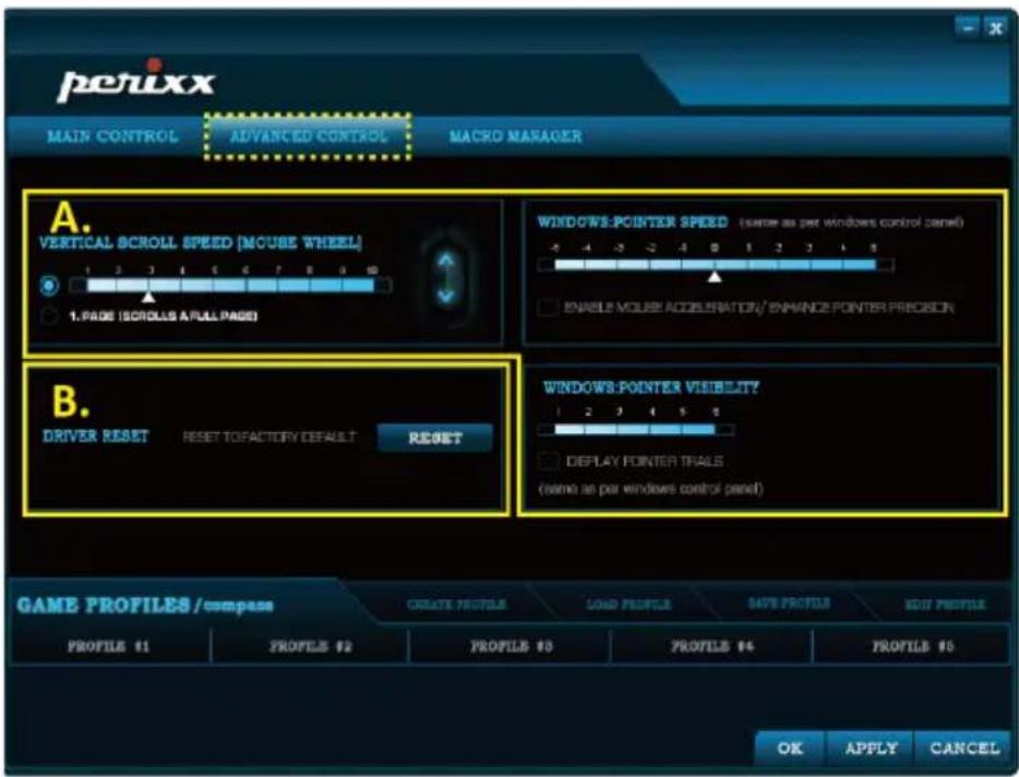 Perixx PERIMICE718R - Contrôle de l'avance - 1