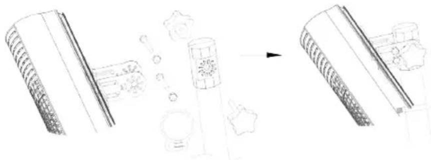 DOMO DO7342TV - MOUNTING ON THE STAND - 3