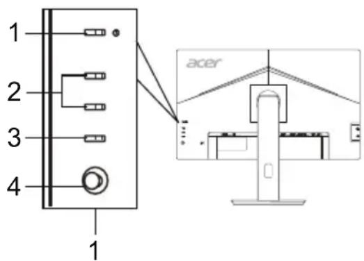 ACER B227Q - Füusilised nupud - 2