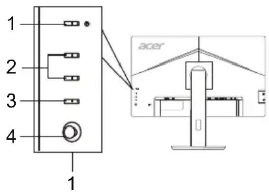 ACER B227Q - External Controls - 2