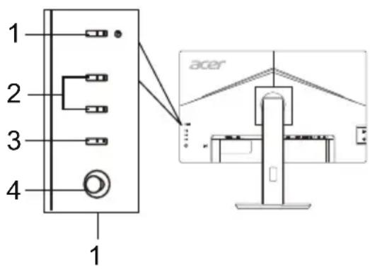 ACER B227Q - Controlli esterni - 1