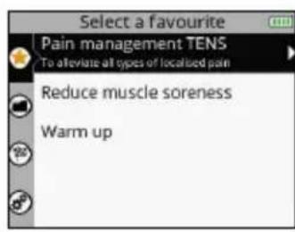 COMPEX SP 8.0 - AUSWAHLEN EINES PROGRAMMES - 1