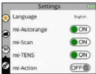 COMPEX SP 8.0 - ZUGRIFF AUF EINSTELLUNGEN - 1