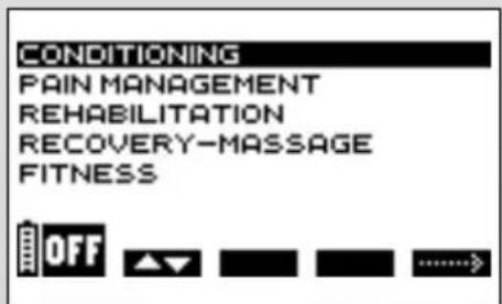 COMPEX SP 2.0 - ELEGIR UNA CATEGORIES - 1