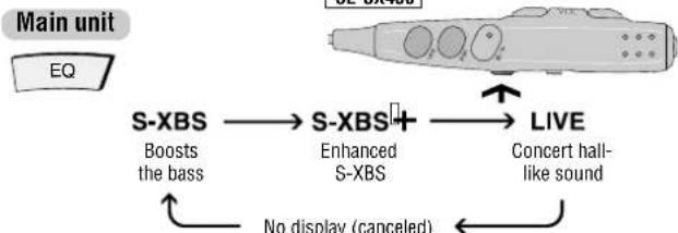 PANASONIC SLSX428 - Changing the sound quality - 1